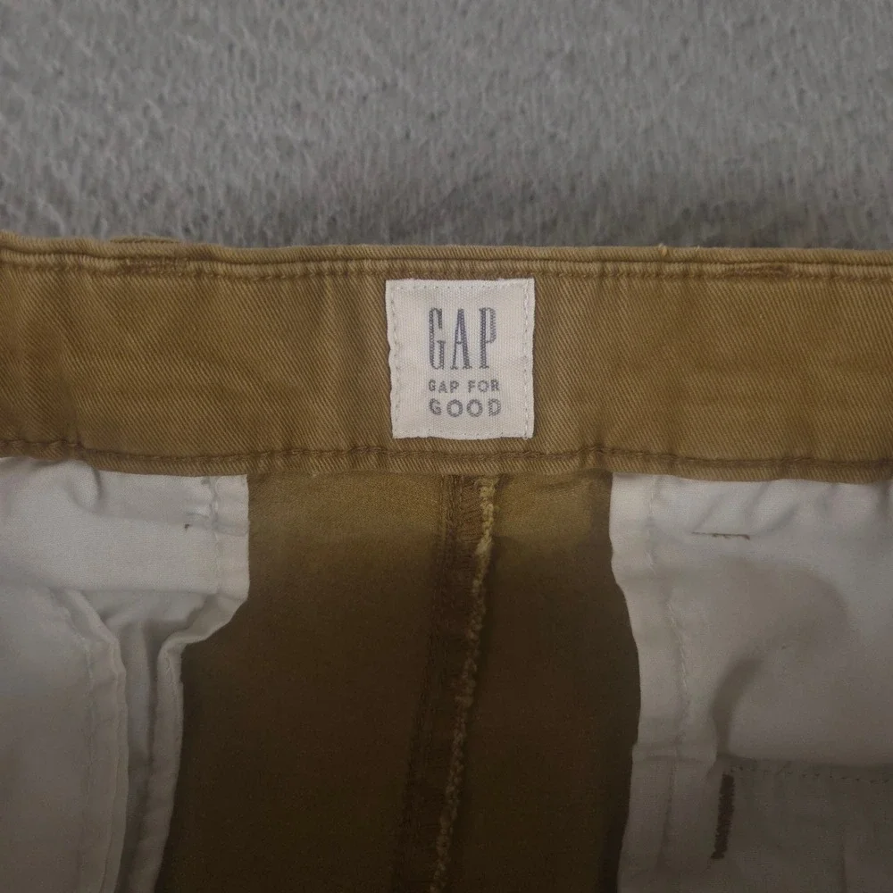 Gap Pants Mens 34x32 Tan Essential Khaki Slim Fit Stretch GapFlex Chino Trousers